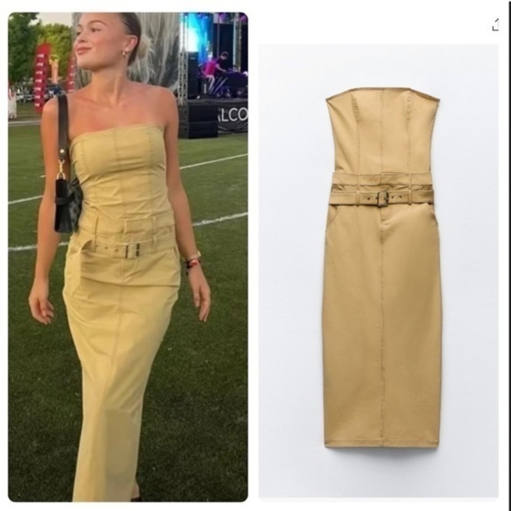 ZARA strapless dress 2712/230